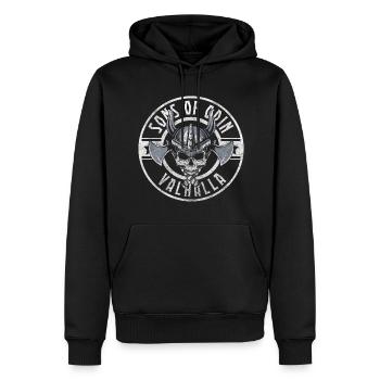 Thor Nordmann Asgard Keltisch - Männer Premium Bio Hoodie - Schwarz - Vorne - Nico (187cm)