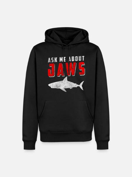 Shark predator teeth - Men’s Premium Organic Hoodie - black
