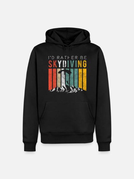 Parachute Adrenaline - Men’s Premium Organic Hoodie - black
