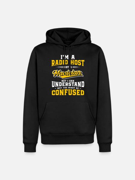 Radio Announcement - Men’s Premium Organic Hoodie - black