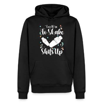 Mélangeur de cocktails Bar Mixeur Pina Colada - Sweat à capuche Premium bio Homme - noir - Devant - Nico (187cm)