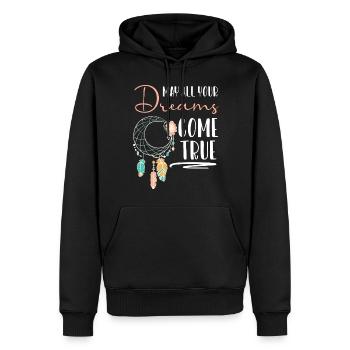 Träume Ureinwohner Tattoo Esoterik - Männer Premium Bio Hoodie - Schwarz - Vorne - Nico (187cm)