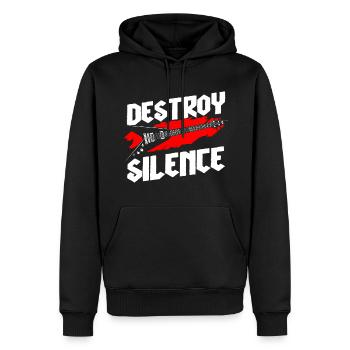 Musik Gitarre Death Metal - Männer Premium Bio Hoodie - Schwarz - Vorne - Nico (187cm)