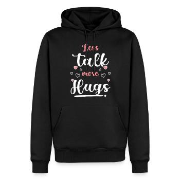 Schmusen Kuschelig Beziehung Familie - Männer Premium Bio Hoodie - Schwarz - Vorne - Nico (187cm)