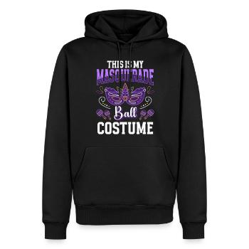 Verkleidung Unbekannt - Männer Premium Bio Hoodie - Schwarz - Vorne - Nico (187cm)
