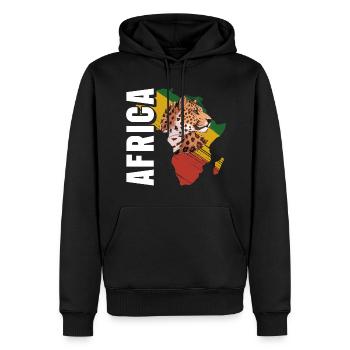 Africa Nature Conservation Afrique du Sud Bien-être animal - Sweat à capuche Premium bio Homme - noir - Devant - Nico (187cm)