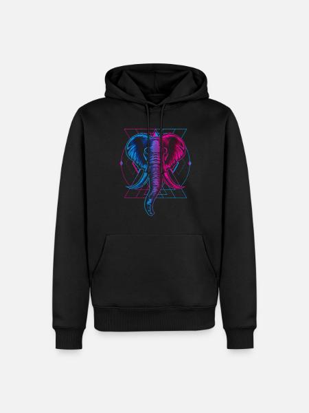 Symbol Sonne Krieger Element - Männer Premium Bio Hoodie - Schwarz