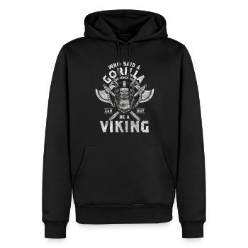 Force Sports Fitness - Sweat à capuche Premium bio Homme - noir - Devant - Nico (187cm)