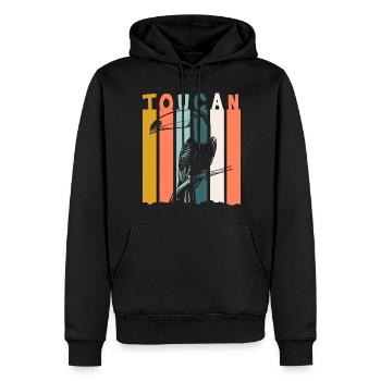 Toucan Dschungel Natur Südamerika - Männer Premium Bio Hoodie - Schwarz - Vorne - Nico (187cm)