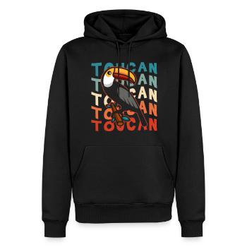 Tukan Urlaub Tropisch Exotisch - Männer Premium Bio Hoodie - Schwarz - Vorne - Nico (187cm)