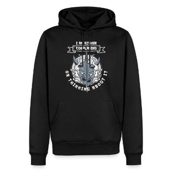 Anime Costume Japanese Gambler - Men’s Premium Organic Hoodie - black - Front - Nico (187cm)
