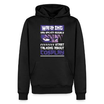 Cosplay Zocker - Männer Premium Bio Hoodie - Schwarz - Vorne - Nico (187cm)