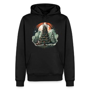 Christmas tree - Men’s Premium Organic Hoodie - black - Front - Nico (187cm)