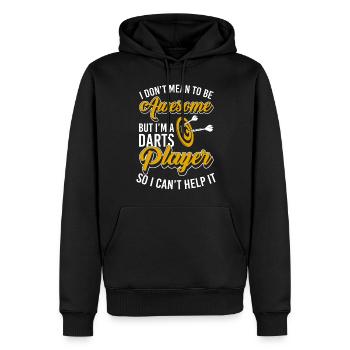 Dartscheibe Dartboard - Männer Premium Bio Hoodie - Schwarz - Vorne - Nico (187cm)