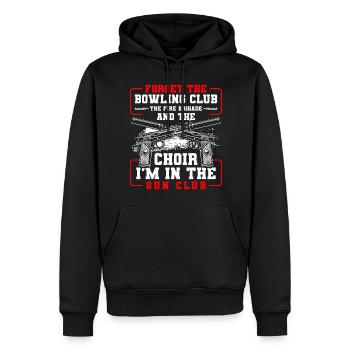 Waffenclub Munition Spass - Männer Premium Bio Hoodie - Schwarz - Vorne - Nico (187cm)