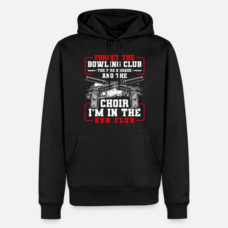 Gun Club Munitions Fun - Sweat à capuche Premium bio Homme - noir