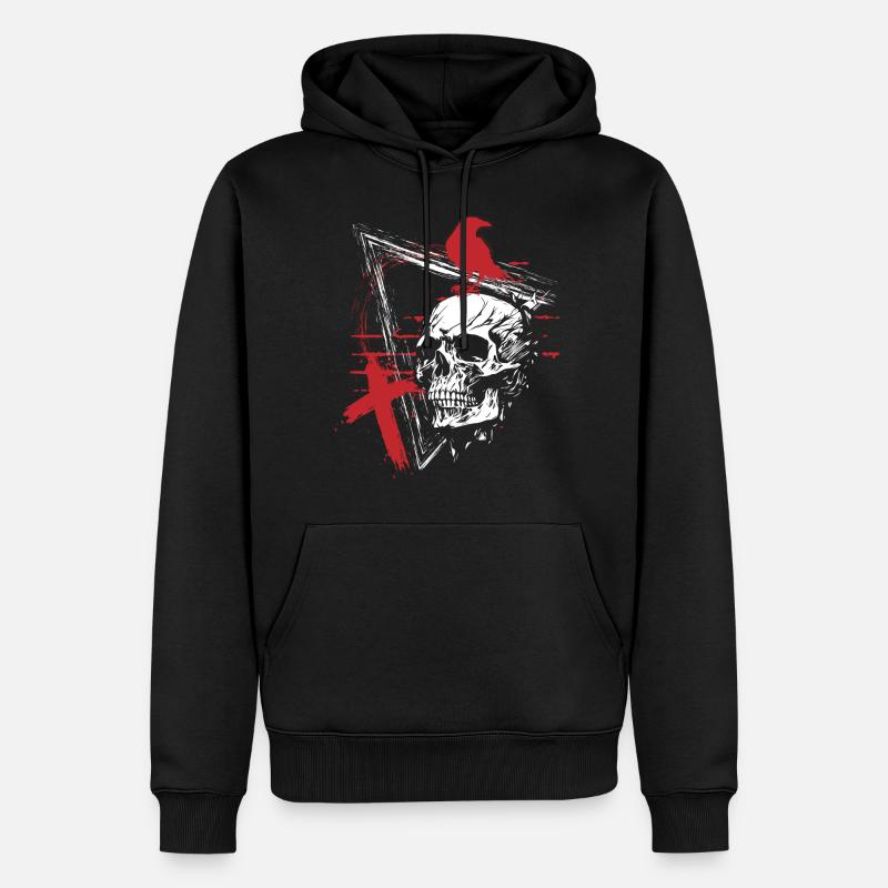 Style Polka Raven Noir - Sweat à capuche Premium bio Homme - noir