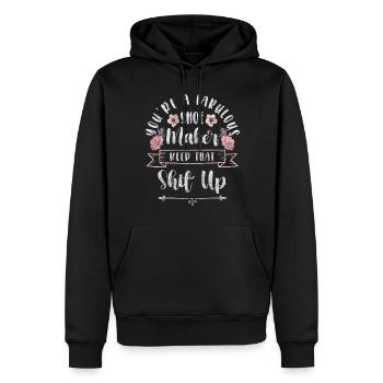 Schuhmacher Schuhe Handwerker Stiefel - Männer Premium Bio Hoodie - Schwarz - Vorne - Nico (187cm)