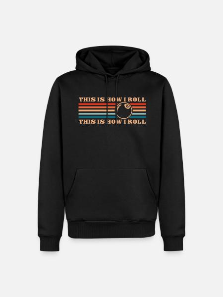 Billiard Pub 8-Ball - Men’s Premium Organic Hoodie - black