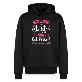 Einkauf Shopaholik Shopping Queen Mode - Männer Premium Bio Hoodie - Schwarz - Vorne - Nico (187cm)