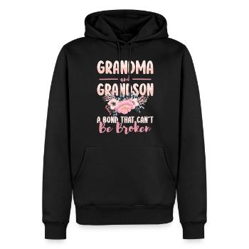 Großeltern Enkel Familie Lieblingsmensch - Männer Premium Bio Hoodie - Schwarz - Vorne - Nico (187cm)