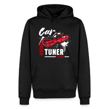 Auto Leistung Schrauber Kfz - Männer Premium Bio Hoodie - Schwarz - Vorne - Nico (187cm)