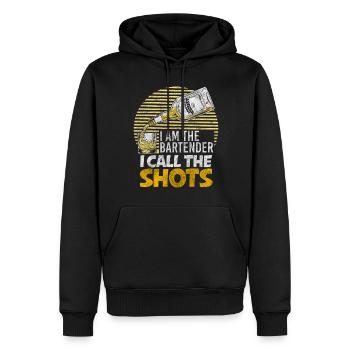 Bar Theke Whiskey Trinkgeld - Männer Premium Bio Hoodie - Schwarz - Vorne - Nico (187cm)