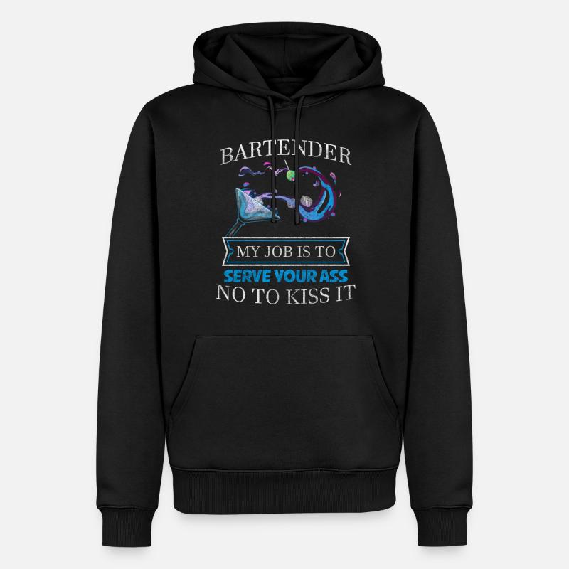 Bar Disco Boissons - Sweat à capuche Premium bio Homme - noir