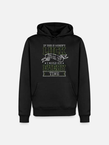 Player Cards Poker Fuldt Hus - Herre Premium økologisk hoodie - sort