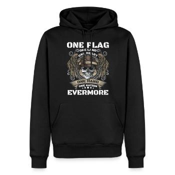 Drapeau USA Patriot American Dream - Sweat à capuche Premium bio Homme - noir - Devant - Nico (187cm)
