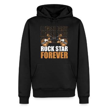 Concert d’un groupe de musique - Sweat à capuche Premium bio Homme - noir - Devant - Nico (187cm)