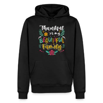Familie Ausflug Zuhause - Männer Premium Bio Hoodie - Schwarz - Vorne - Nico (187cm)