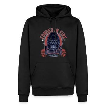 Gorilla Fight Club Boxing - Men’s Premium Organic Hoodie - black - Front - Nico (187cm)
