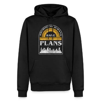 Designer Konstruktion Job Baumeister - Männer Premium Bio Hoodie - Schwarz - Vorne - Nico (187cm)