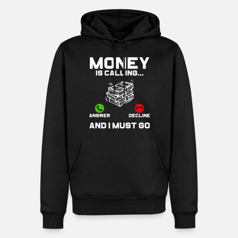 Dollar millionnaire de succès - Sweat à capuche Premium bio Homme - noir