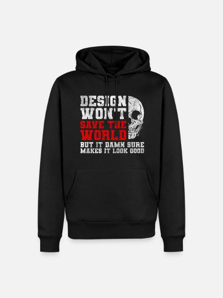 Dessins d’art - Sweat à capuche Premium bio Homme - noir
