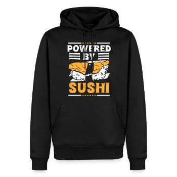 Japanisch Reis Lecker - Männer Premium Bio Hoodie - Schwarz - Vorne - Nico (187cm)