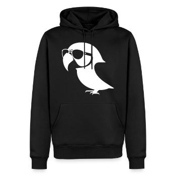 Lustiger Vogel mit Sonnenbrille Cool Bourke's Parak - Männer Premium Bio Hoodie - Schwarz - Vorne - Nico (187cm)