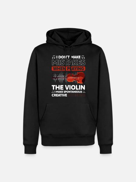 Musician, Violinist, Classical, String Instrument - Men’s Premium Organic Hoodie - black