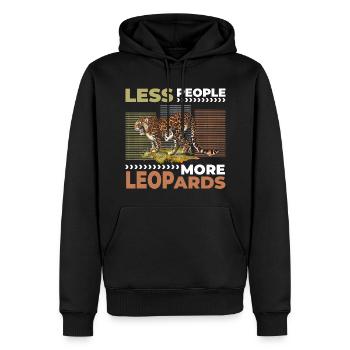 Safari Raubkatze Katze Tierschutz - Männer Premium Bio Hoodie - Schwarz - Vorne - Nico (187cm)