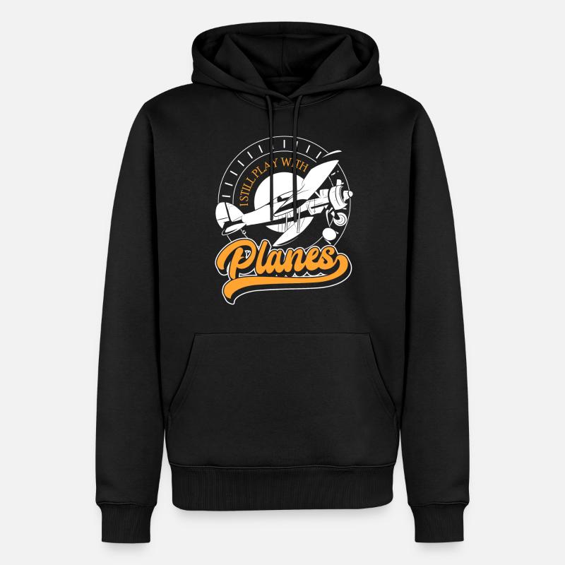 Modellflug Hobby Hobbypilot Testpilot - Männer Premium Bio Hoodie - Schwarz