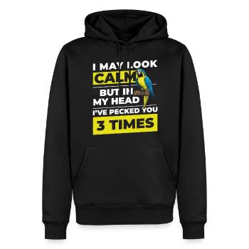 Ara Papageien Vogelart - Männer Premium Bio Hoodie - Schwarz - Vorne - Nico (187cm)