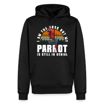 Papagei Fliegen Tropen - Männer Premium Bio Hoodie - Schwarz - Vorne - Nico (187cm)