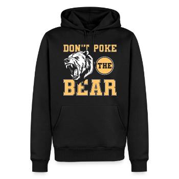 Bär Nordisch Grizzly Honig - Männer Premium Bio Hoodie - Schwarz - Vorne - Nico (187cm)