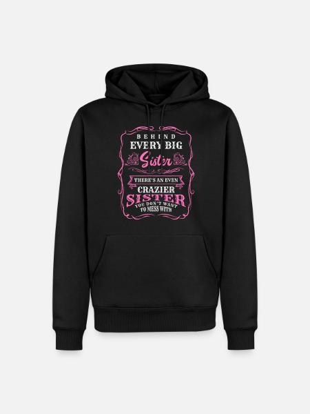 Siblings Inseparable Baby Cohesion - Men’s Premium Organic Hoodie - black