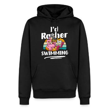 Schwimmen Wasser Sonne Tauchen - Männer Premium Bio Hoodie - Schwarz - Vorne - Nico (187cm)