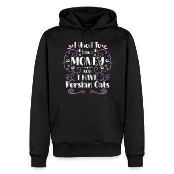 Katze Stubentiger Chefin Katzenmama - Männer Premium Bio Hoodie - Schwarz - Vorne - Nico (187cm)