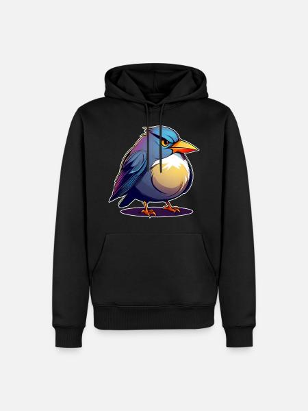 Little fierce fat bird - Men’s Premium Organic Hoodie - black