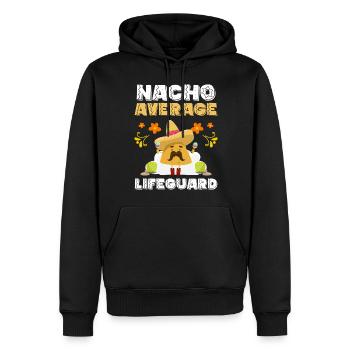 Maître-nageur sauveteur - Sweat à capuche Premium bio Homme - noir - Devant - Nico (187cm)