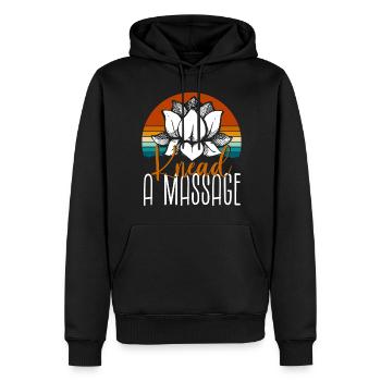 Relaxation Relax Body Beauty - Men’s Premium Organic Hoodie - black - Front - Nico (187cm)